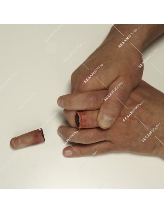 Doigt sectionné en silicone