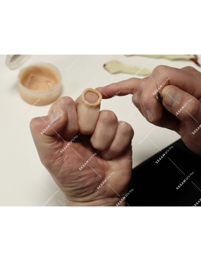 Doigt sectionné en silicone