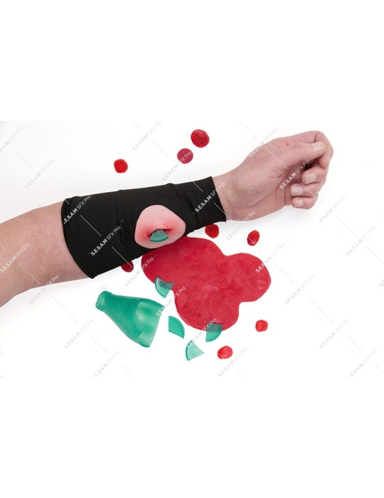 2 manchettes cache filet