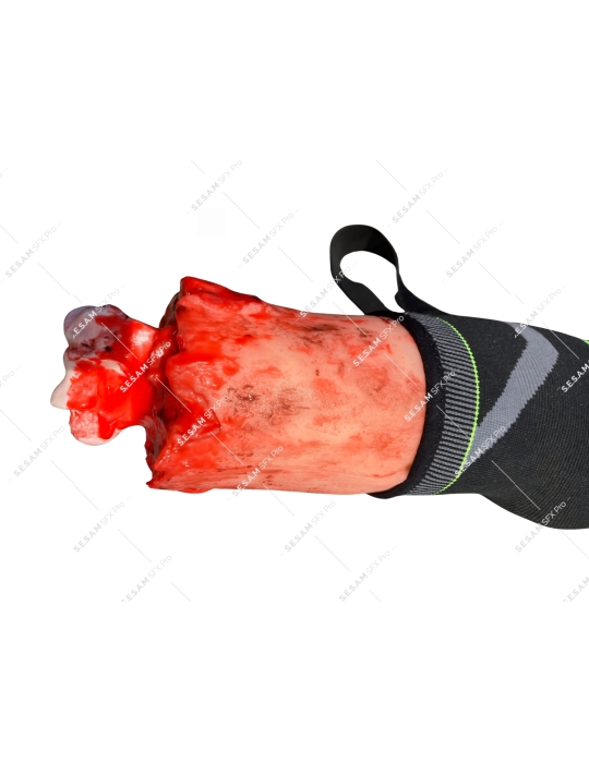 Bras sectionné pour entrainement garrot damage control